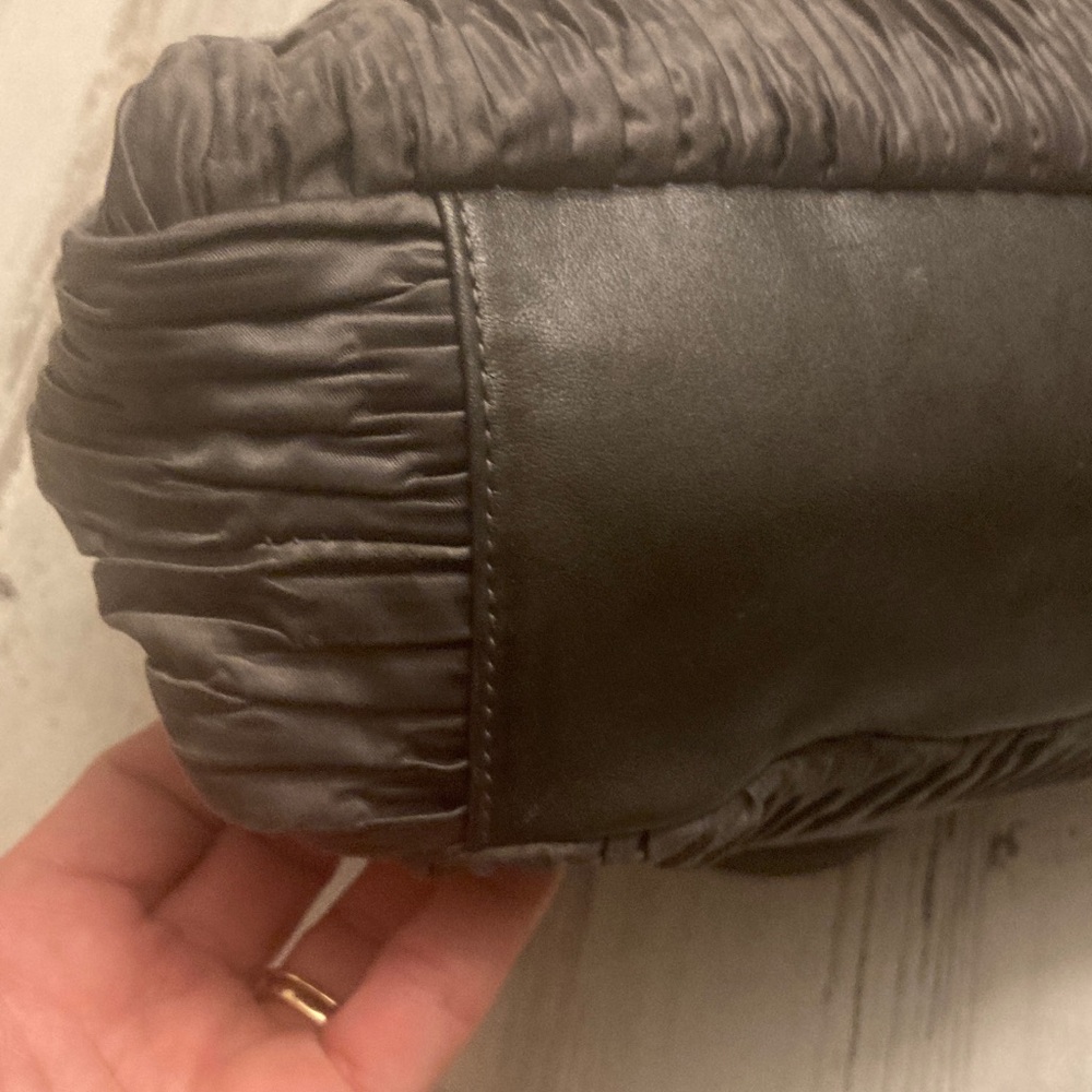 Genuine Vintage Coach Ashley Gathered Satin Satchel  HOBO Handbag - Picture 11 of 17